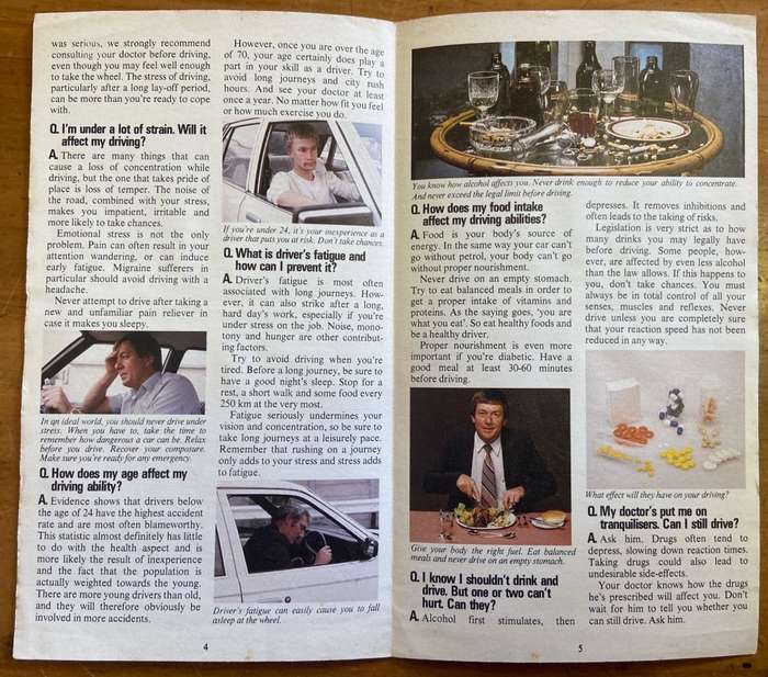 SHELL BOOKLET - THE DRIVER'S HEALTH BOOK - SHELL ANSWER BOOK No. 20 SA Accident & Traffic Medicine