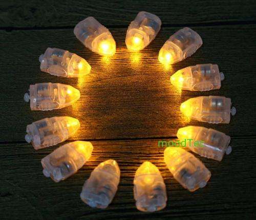 Led Light Insert For Balloons / Lanterns - Yellow (Pack of 5) (In Stock)