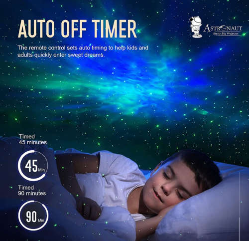 Star Projector Galaxy Night Light - Astronaut Space Projector - White