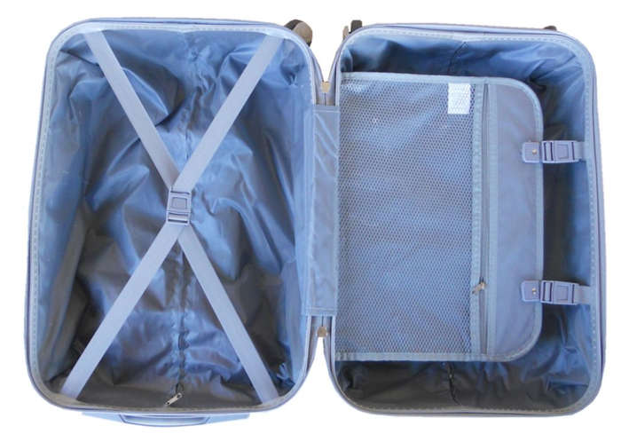 3 Piece Hard Outer Shell Premium Lightweight Luggage Set - Plum
