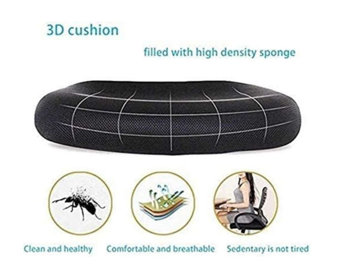 Ergonomic Back Mesh Office Chair with Adjustable height Steel Base Extra Thick Cushion - NEW