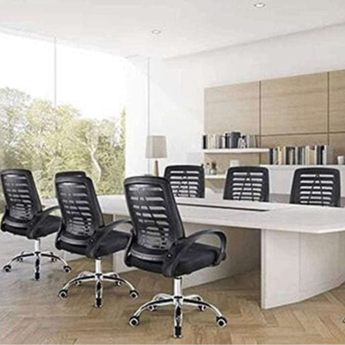 Ergonomic Back Mesh Office Chair with Adjustable height Steel Base Extra Thick Cushion - NEW