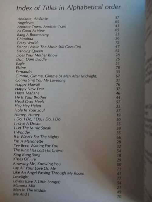 ABBA - A Lyrical Collection 1972-1982 (lyric booklet)