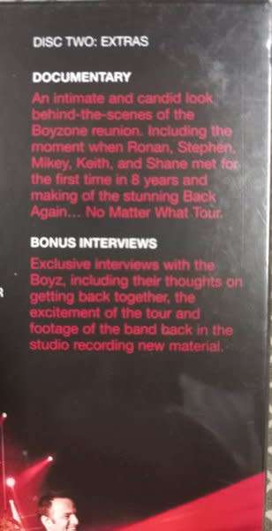 Boyzone - Back Again...No Matter What 2DVD