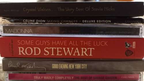 Music CD/DVD Bundle (Madonna, Celine Dion, Stevie Nicks, Rod Stewart, Savage Garden, Paul McCartney)