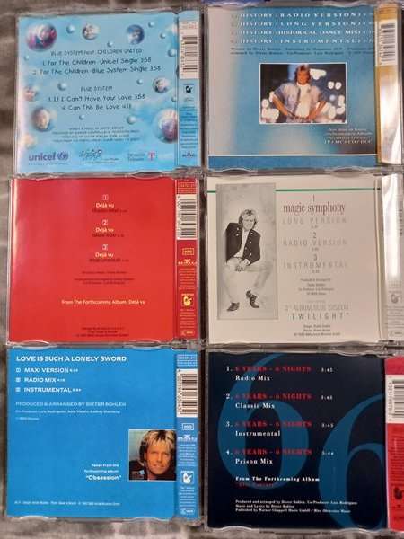 Blue System - VERY RARE! 14 x CDsingle Bundle (Dieter Bohlen / Modern Talking)
