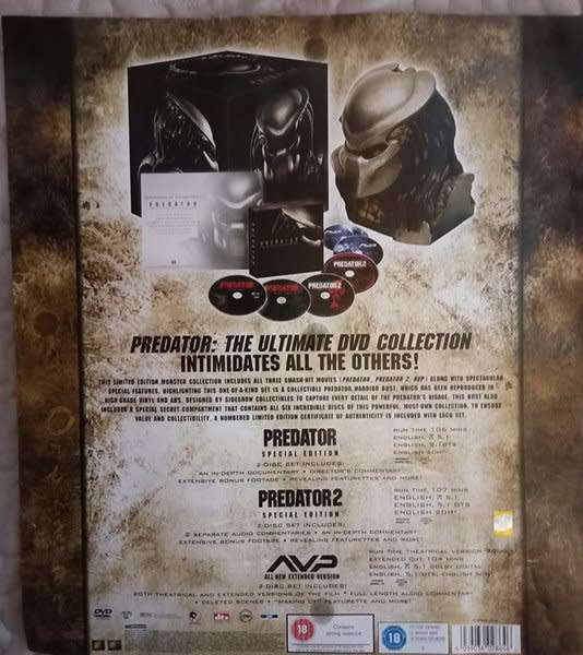 Predator - The Ultimate DVD Collection set (Limited Edition with Predator bust)
