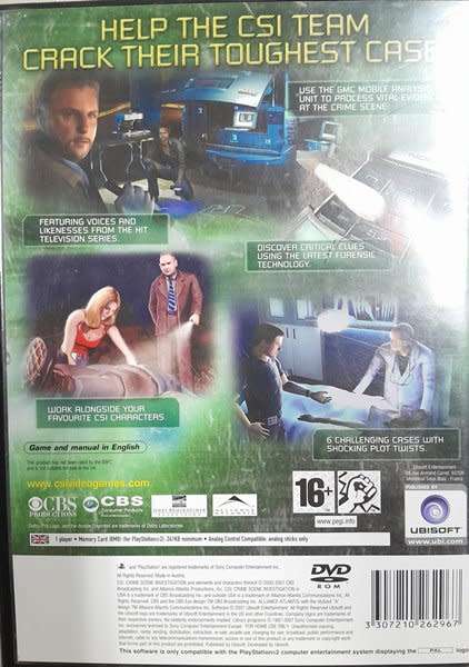 CSI - 3 Dimesions of Murder PS2