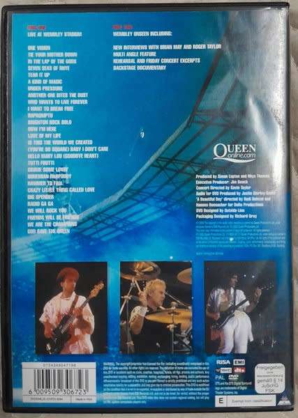 Queen - 3 DVD Bundle: Greatest Flix 1 and 2 (2 x 2DVD sets) PLUS Live At Wembley (2DVD)