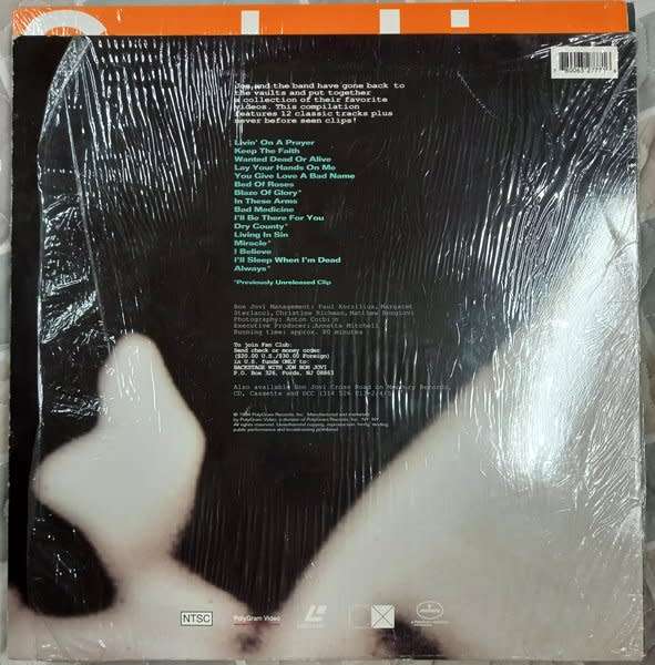 Bon Jovi - Crossroads / The Videos LASERDISC