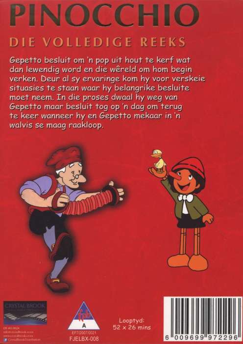 Pinocchio - COMPLETE 52 episode series 10DVD set