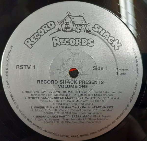 Record Shack Presents ... Various Artists 2LP set (Evelyn Thomas, Eartha Kitt, Miquel Brown)