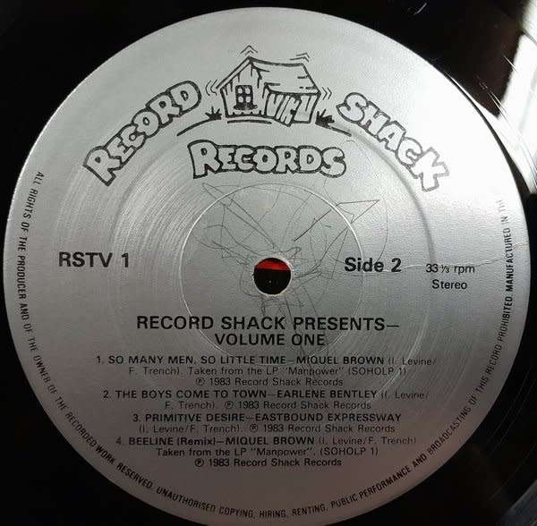 Record Shack Presents ... Various Artists 2LP set (Evelyn Thomas, Eartha Kitt, Miquel Brown)