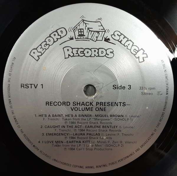 Record Shack Presents ... Various Artists 2LP set (Evelyn Thomas, Eartha Kitt, Miquel Brown)