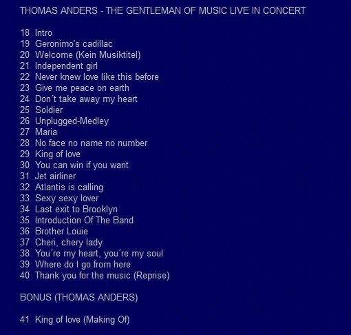 Modern Talking - Ultimate Fan Edition 3DVD box (Blue System, Thomas Anders)