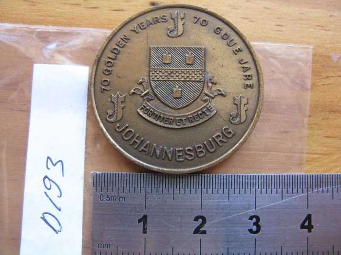 JOHANNESBURG 1886-1956 70 GOLDEN YEARS OF SPORTS & RECREATION.