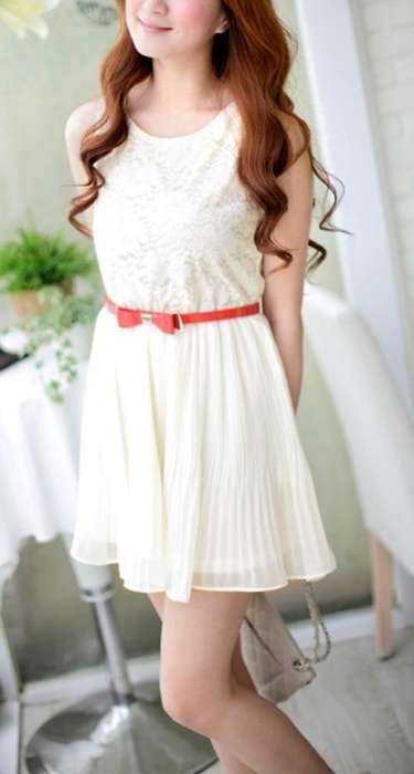  *Fashion Tokyo* Elegant Flora Net Pleated Chiffon Dress-Almond