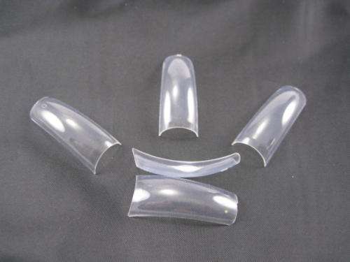 100x Clear Nail Tips Gel Acrylic French Art