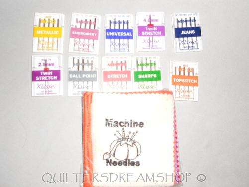 SEWING MACHINE NEEDLES (X4 PACKS) & 1X FREE BOOKLET