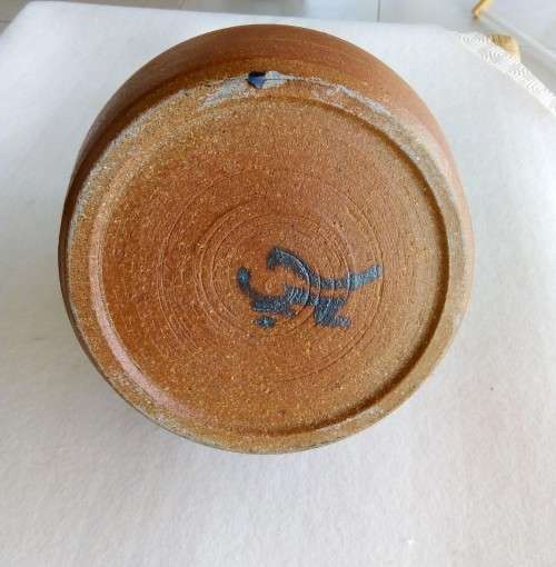 ANDREW WALFORD VASE WITH DRIP GLAZE EFFECT