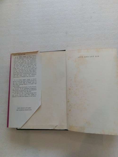 JAMES BOND - LIVE AND LET DIE - REPRINT 1959 - IAN FLEMING