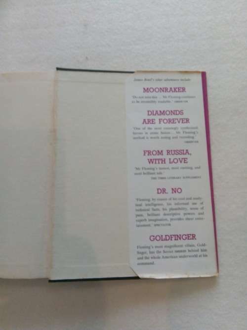 JAMES BOND - LIVE AND LET DIE - REPRINT 1959 - IAN FLEMING