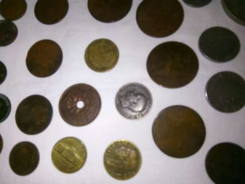 COINS - 52 ASSORTED INTERNATIONAL COINS - ALL GRADES