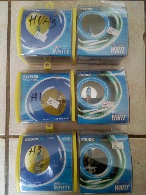H1 x 5 + H3 x 1 Halogen 100w Bulbs (LOT)