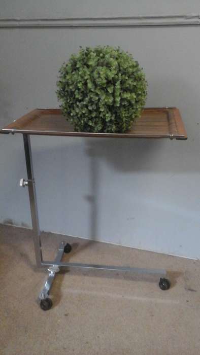 AN ABSOLUTELY AMAZING FULLY ADJUSTABLE VINTAGE BED TABLE. PERFECT FOR USE BY AN INVALID