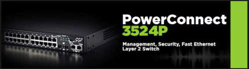 Power Over Ethernet *9 out of 10* Dell PowerConnect 3524p - 24 POE Switch + 2 x SFP + 2 x Gigabit