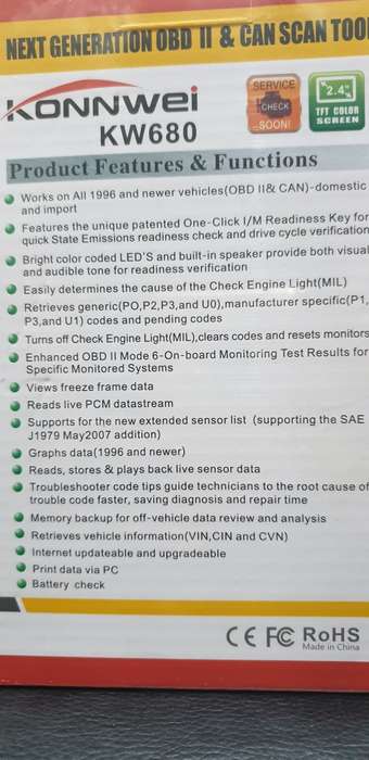 NEXT GENERATION OBD II & CAN SCAN TOOL KW680
