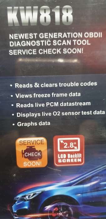 BRAND NEW KONNWEI KW818 NEWEST GENERATION  OBD II DIAGNOSTICS SCAN TOOL