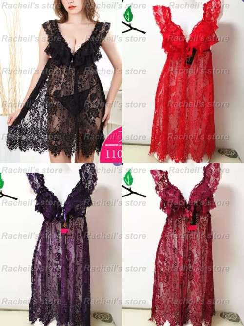 Sexy Lingerie babydoll night dress long dresslace dress#local stock# #fast shipping#
