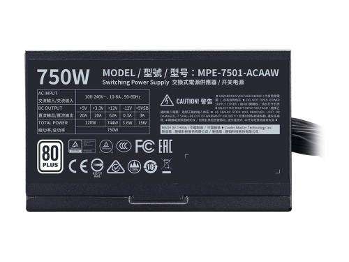 Cooler Master MWE750 - 750w Gaming Power Supply - Good Condition - Warranty
