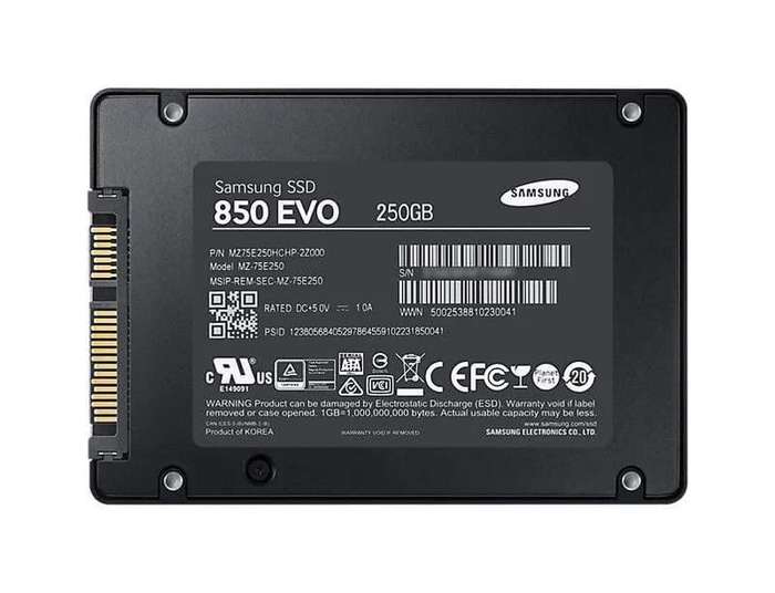 SAMSUNG 850 EVO ** 250GB SSD ** GOOD CONDITION ** WARRANTY **