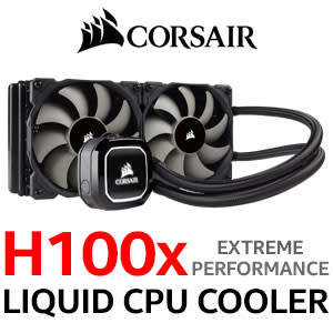 CORSAIR H100X HYDRO SERIES ** HIGH PERFORMANCE CPU COOLER ** GOOD CONDITION ** WARRANTY **