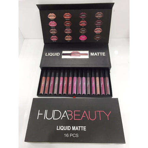 HUDA BEAUTY LIQUID MATTE LIPSTICK BOX SET - 16 SHADES