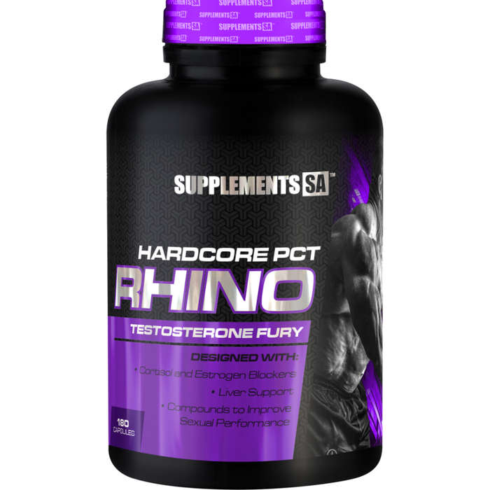 Rhino Hardcore PCT - Testosterone booster - Supplements SA - 180 Caps