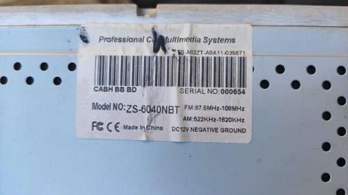 Paramount ZS-6040NBT 6.2 Touchscreen DVD/MP3/USB/CD Receiver