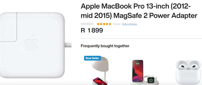 APPLE 60W MAGSAFE 2 POWER ADAPTER