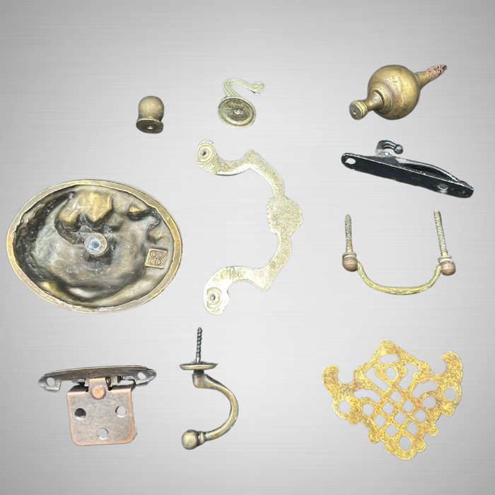 Assorted Vintage, and Art Nouveau Hardware Lot - Asian, French, Neo-Classical hardware