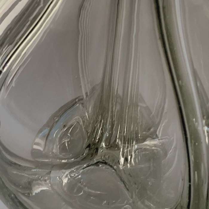 Victorian Segmented Glass Liqueur Decanter - Made in France, Elegant Barware- Reduced!
