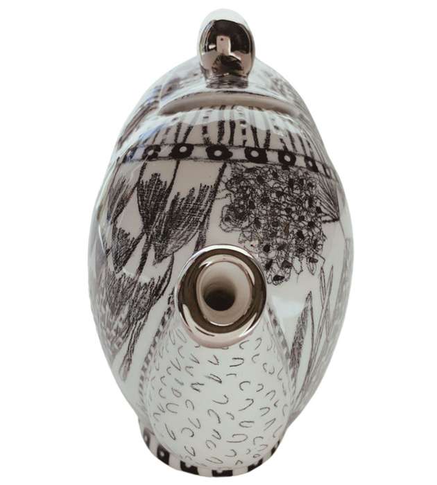 Reduced! Elke Jones Art Collection: Handmade Ceramic Coffee/Tea Pot