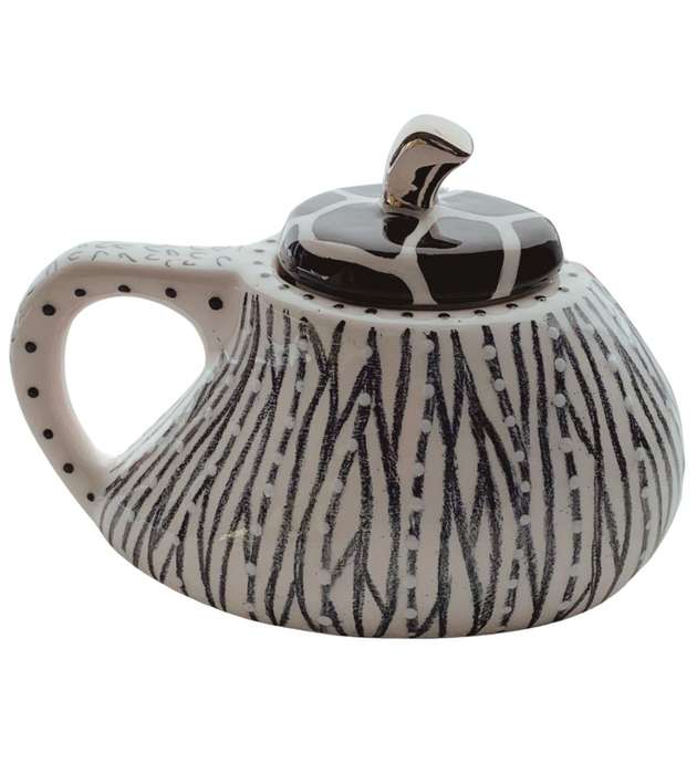 Reduced! Elke Jones Art Collection: Handmade Ceramic Sugar Pot