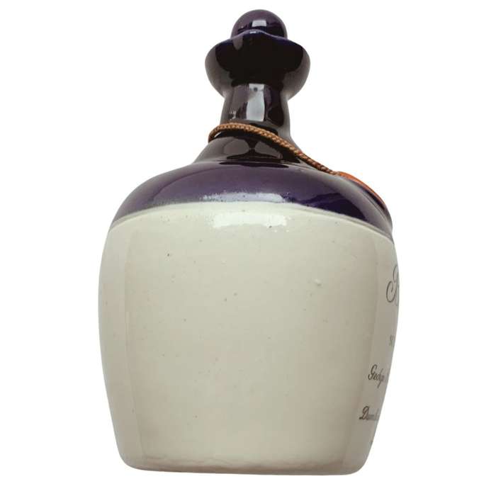 Original Ceramic Ballantine`s Scotch Whisky Decanter - Cobalt Blue