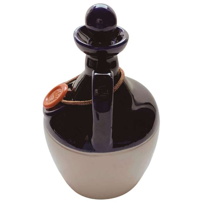 Original Ceramic Ballantine`s Scotch Whisky Decanter - Cobalt Blue