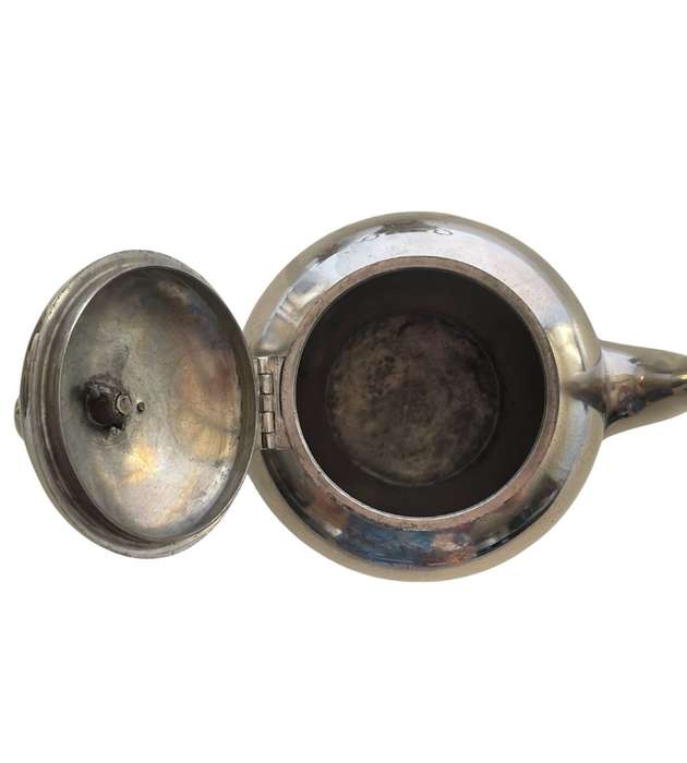 Very Rare Antique Royal Netherlands Metal Works Pewter Tea Set - J.N. Daalderop & Sons, Tiel Holland