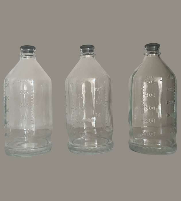 Reduced! Vintage Medical Glass IV Drip Bottles, Abbott Laboratories, Apothecary Collectibles