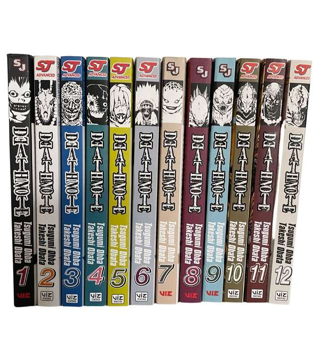 Complete Set of 12 Death Note Paperback Manga Books - Like New Condition