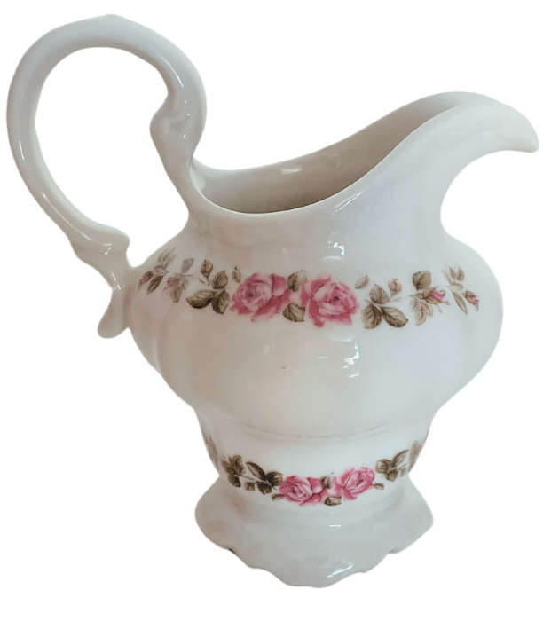 24-Piece Constantia Fine China `RSA Superior` Tea Set  Pink Rose Floral Design